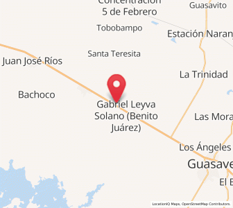 Map of Ejido Figueroa, Sinaloa