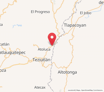 Map of Ejido Hueytamalco, Puebla