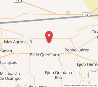 Map of Ejido Irapuato, Baja California