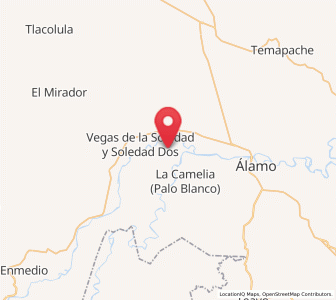 Map of Ejido La Noria, Veracruz