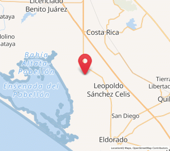Map of Ejido Mezquitillo (Chapeteado), Sinaloa