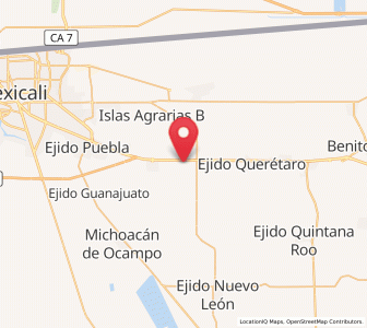 Map of Ejido Tamaulipas, Baja California