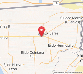 Map of Ejido Tehuantepec, Baja California