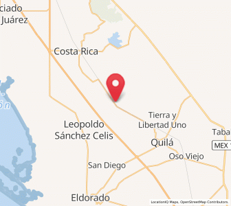 Map of Ejido Tierra y Libertad Número Dos, Sinaloa