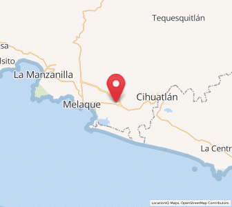 Map of El Aguacate, Jalisco