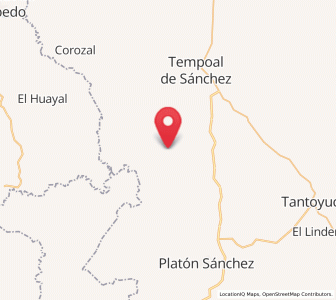 Map of El Aguacate Terrero, Veracruz