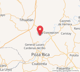 Map of El Águila, Veracruz