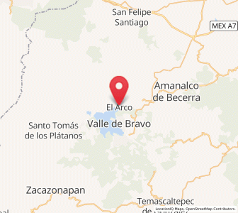 Map of El Arco, México