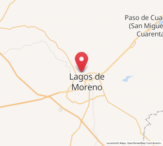 Map of El Bajío (La Laguna), Jalisco