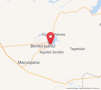 Map of El Bayo 1ra. Sección (Granada), Tabasco