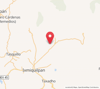 Map of El Bingú, Hidalgo