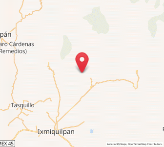 Map of El Buena, Hidalgo