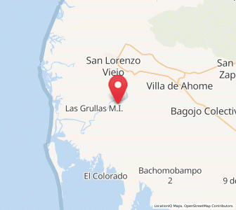 Map of El Bule, Sinaloa