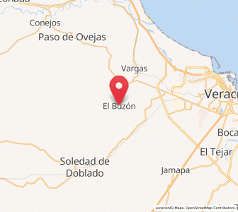 Map of El Buzón, Veracruz