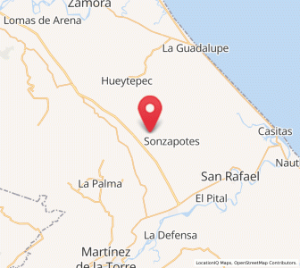 Map of El Cabellal, Veracruz