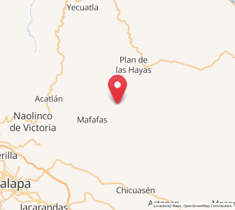 Map of El Cafetal, Veracruz