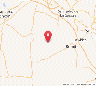 Map of El Camaleón, Guanajuato