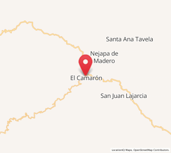 Map of El Camarón, Oaxaca