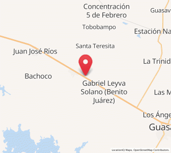 Map of El Campesino, Sinaloa