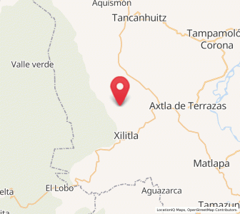 Map of El Cañón, San Luis Potosí