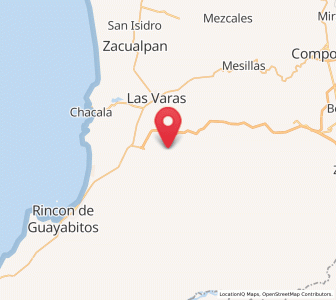 Map of El Capomo, Nayarit