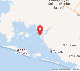 Map of El Caracol, Sinaloa