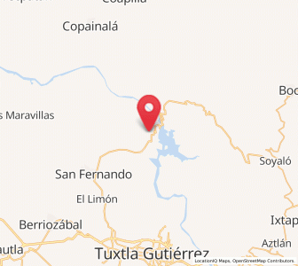 Map of El Carmelo, Chiapas