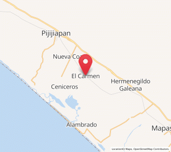 Map of El Carmen, Chiapas