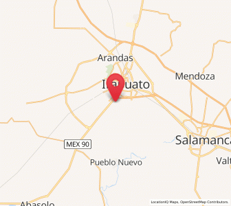 Map of El Carmen, Guanajuato