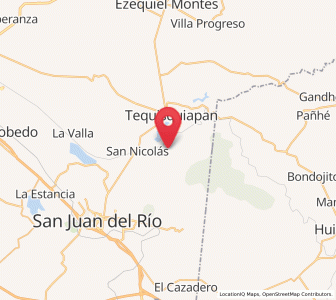 Map of El Cerrito, Querétaro