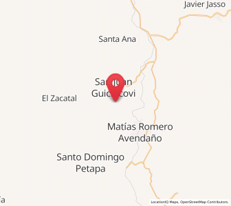 Map of El Chocolate, Oaxaca