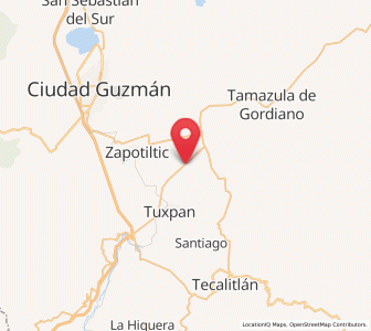 Map of El Coahuayote (El Arco), Jalisco