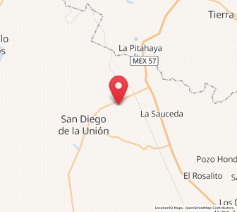 Map of El Colorado, Guanajuato