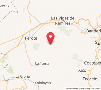 Map of El Conejo, Veracruz