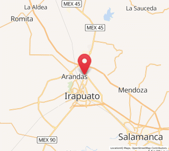 Map of El Copalillo, Guanajuato