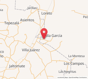 Map of El Copetillo, Zacatecas