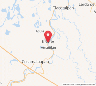 Map of El Corte, Veracruz