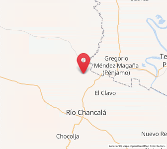 Map of El Desierto, Chiapas