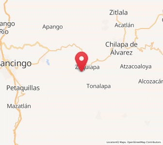 Map of El Durazno, Guerrero
