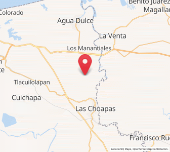 Map of El Encanto, Veracruz