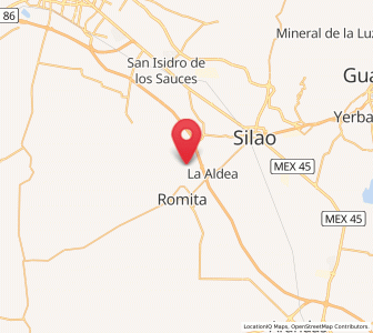 Map of El Escoplo, Guanajuato