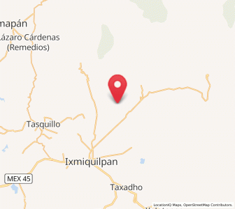 Map of El Espíritu, Hidalgo