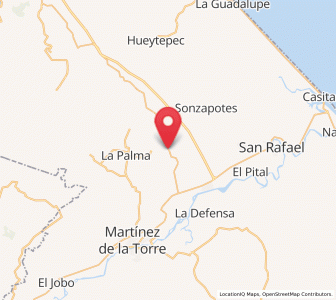 Map of El Faisán, Veracruz