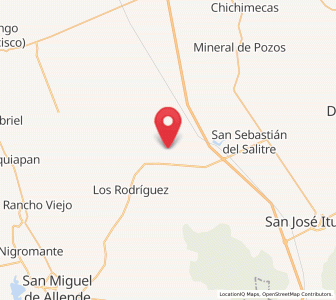 Map of El Fraile, Guanajuato