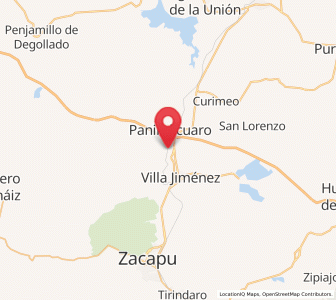Map of El Fresno de la Reforma, Michoacán