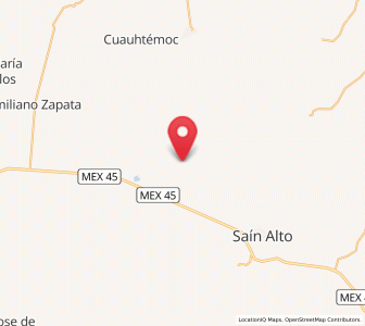 Map of El Fresno, Zacatecas