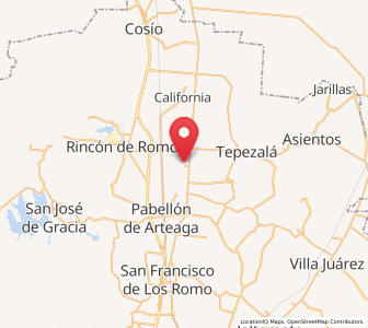 Map of El Gigante, Aguascalientes