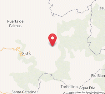 Map of El Guamúchil, Guanajuato