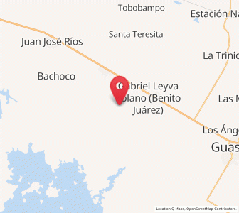 Map of El Huitussi y Anexos (El Huitussito), Sinaloa
