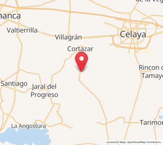 Map of El Huizache, Guanajuato